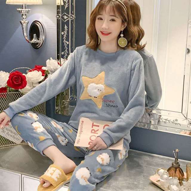 Winter Warm Flannel Pyjamas Set