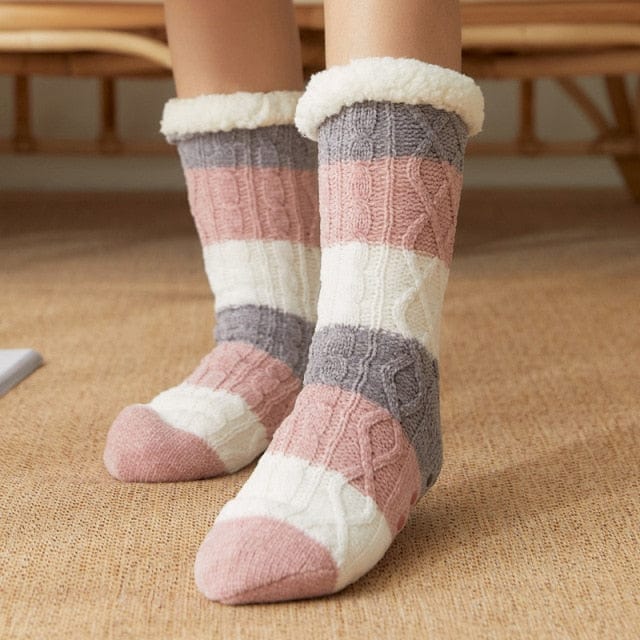 Winter Mid-Calf Carpet Socks