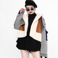Full Sleeve Wool Liner Patchwork Jacket
