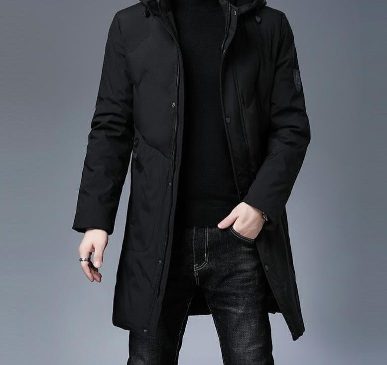 Thick Warm Hooded Windbreaker Coat