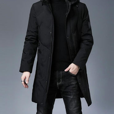 Thick Warm Hooded Windbreaker Coat