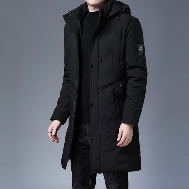 Thick Warm Hooded Windbreaker Coat