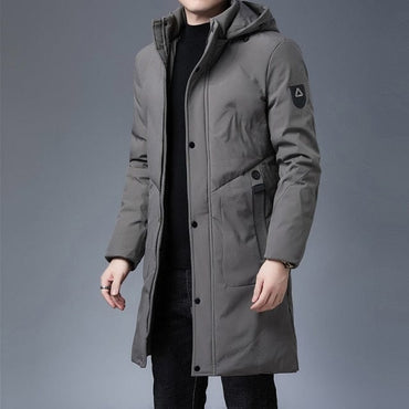 Thick Warm Hooded Windbreaker Coat