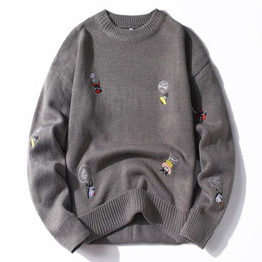 Winter Embroidery Men's Jumper