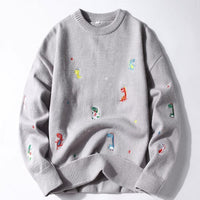 Winter Embroidery Men's Jumper
