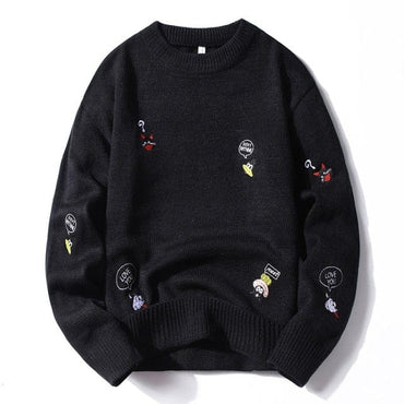 Winter Embroidery Men's Jumper