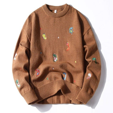 Winter Embroidery Men's Jumper