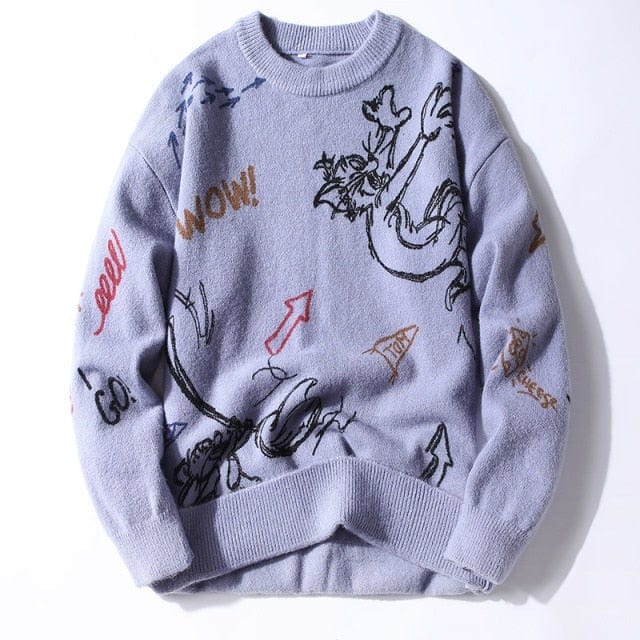 Winter Embroidery Men's Jumper