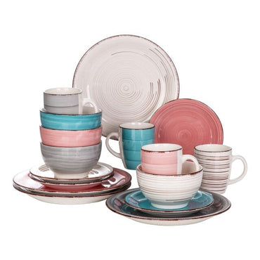 4-Color Porcelain Dinner Set