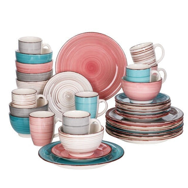 4-Color Porcelain Dinner Set