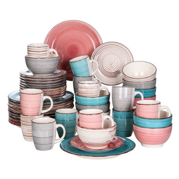 4-Color Porcelain Dinner Set