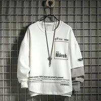Patchwork Hip Hop Loose Sweatshirts