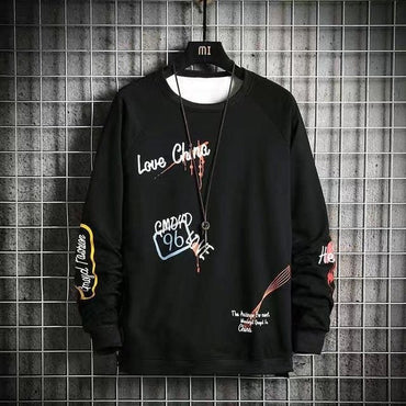 Patchwork Hip Hop Loose Sweatshirts