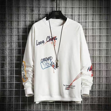 Patchwork Hip Hop Loose Sweatshirts