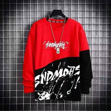 Patchwork Hip Hop Loose Sweatshirts