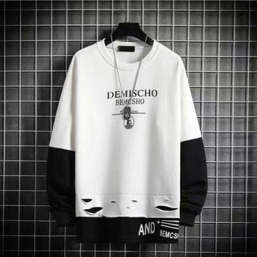 Patchwork Hip Hop Loose Sweatshirts