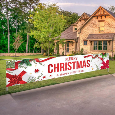 Merry Christmas Outdoor Banner Decoration