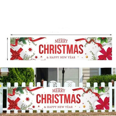 Merry Christmas Outdoor Banner Decoration
