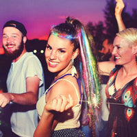 10PCS LED Flashing Flower Wreaths