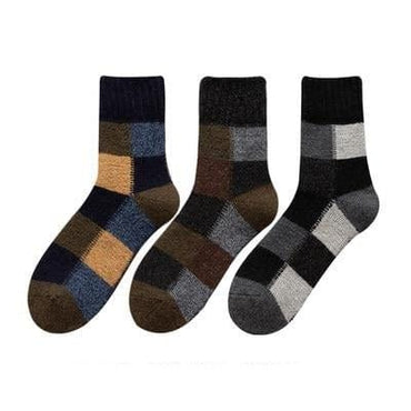 3 Pairs/lot Men's Wool Rich Winter Socks