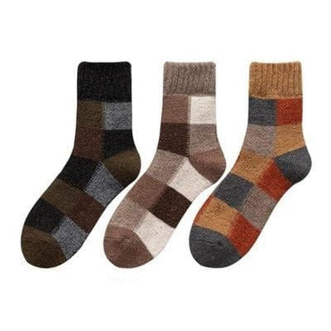 3 Pairs/lot Men's Wool Rich Winter Socks