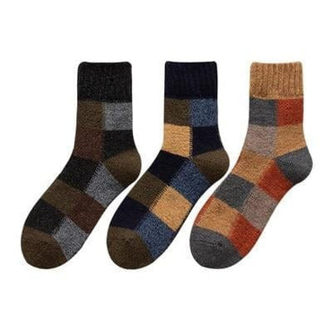 3 Pairs/lot Men's Wool Rich Winter Socks