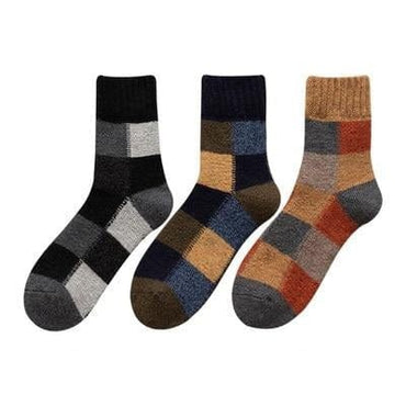 3 Pairs/lot Men's Wool Rich Winter Socks