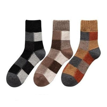 3 Pairs/lot Men's Wool Rich Winter Socks