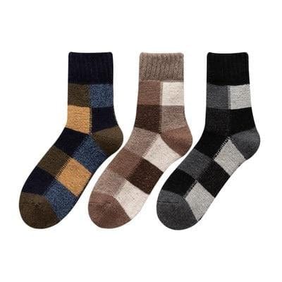 3 Pairs/lot Men's Wool Rich Winter Socks