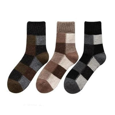 3 Pairs/lot Men's Wool Rich Winter Socks