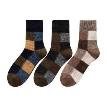 3 Pairs/lot Men's Wool Rich Winter Socks