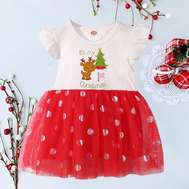 My First Christmas Infant Girls Dress