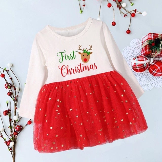 My First Christmas Infant Girls Dress