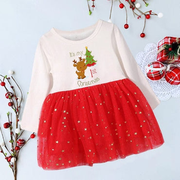 My First Christmas Infant Girls Dress