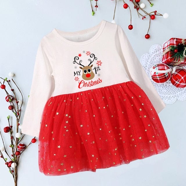 My First Christmas Infant Girls Dress