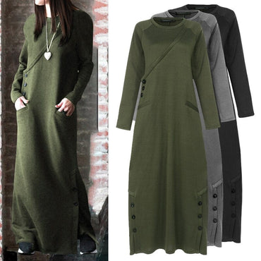 Winter Warm Long Maxi Dress