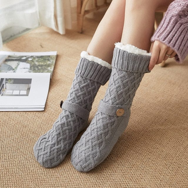 Thickened Fleece-Lined Carpet Socks