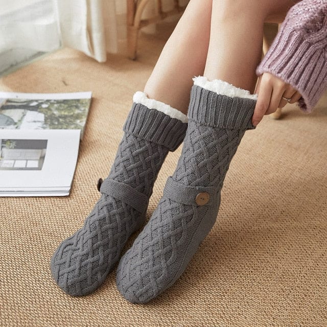 Thickened Fleece-Lined Carpet Socks