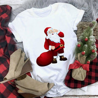 Christmas Deer Printed T-shirt