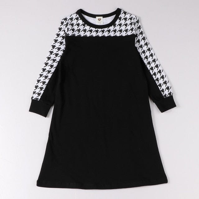 Girls long sleeve cotton dress