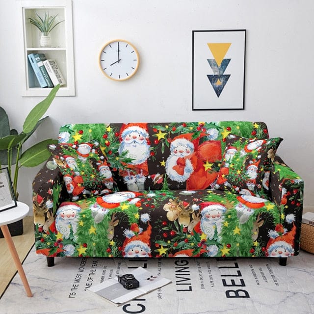 Merry Christmas Sofa Cover Decoration