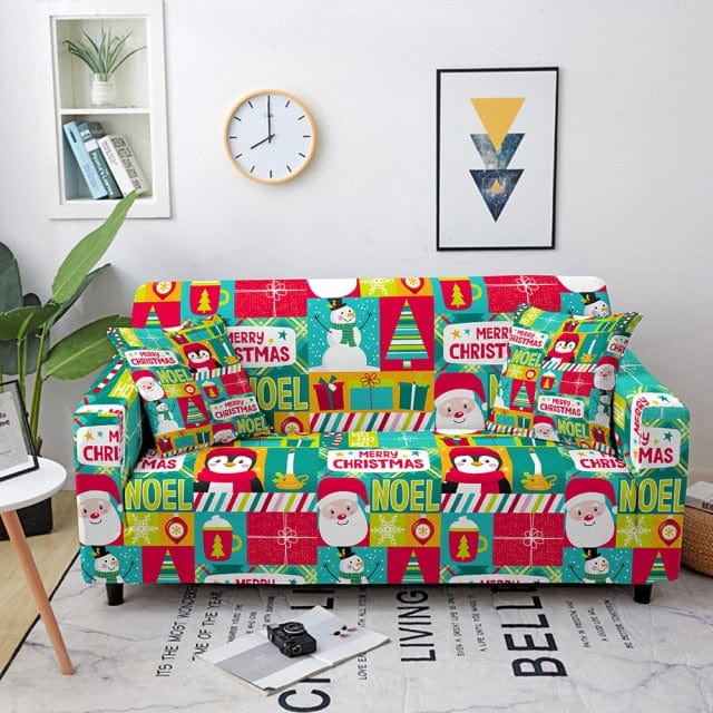 Merry Christmas Sofa Cover Decoration