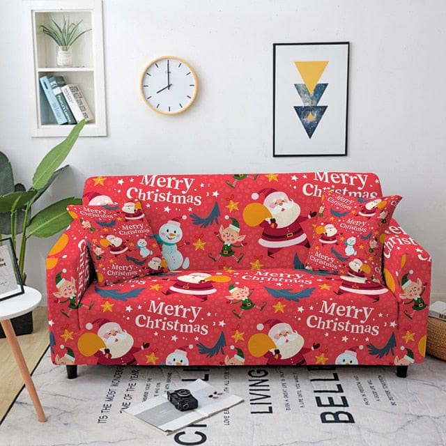 Merry Christmas Sofa Cover Decoration