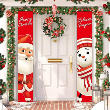 Merry Christmas Banner Door Decoration