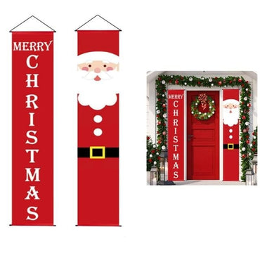 Merry Christmas Banner Door Decoration