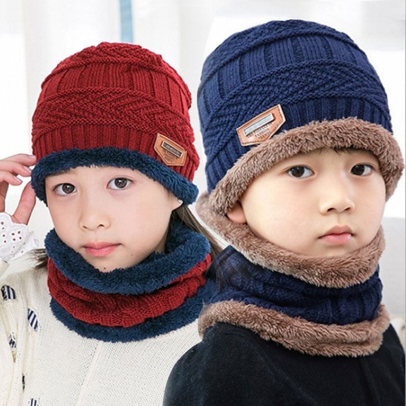 Children's winter hat and scarf set