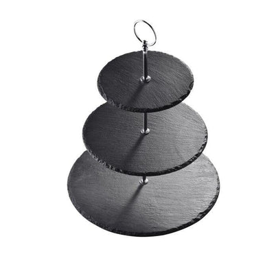 3 Tier Round Stone Cake Stand