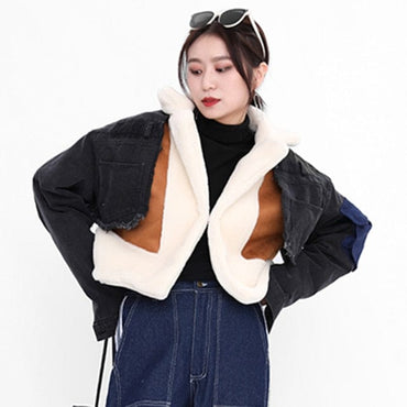 Full Sleeve Wool Liner Patchwork Jacket