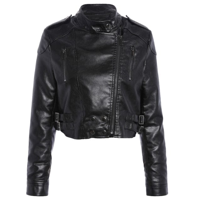 Autumn Pu Leather Biker Slim Jacket