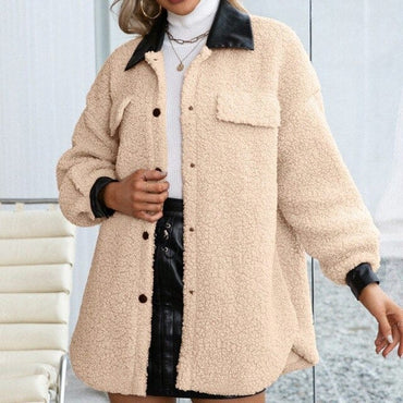 Loose Warm Faux Fur Autumn Chic Outerwear